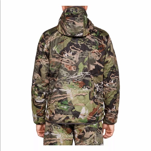 NWT Mens Under Armour Storm Brow Tine Forest Camouflage Hunting Jacket - Picture 2 of 9